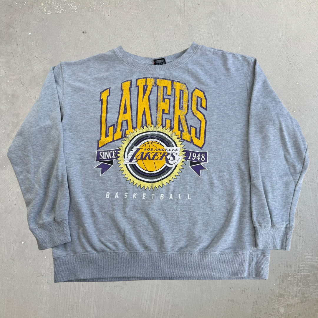 Vintage Los Angeles Lakers NBA Graphic Crewneck - XL