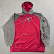 J- Vintage Tampa Bay Buccaneers NFL Reebok Logo Hoodie - XL