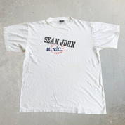 J- Vintage 90s Sean John Text Graphic Made In USA Tee - L