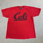 J- Vintage Stussy Cali Text Graphic Tee - M