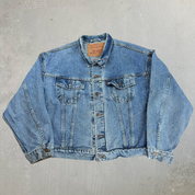 J- Vintage Levi's Type III Made In USA Denim Jacket - XL