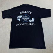 J- Vintage '95 Harley Davidson Jacksonville Fl. Made In USA Single Stitch Tee - L