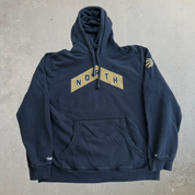 J- Toronto Raptors NBA Mitchell & Ness North Gold Logo Hoodie - XL