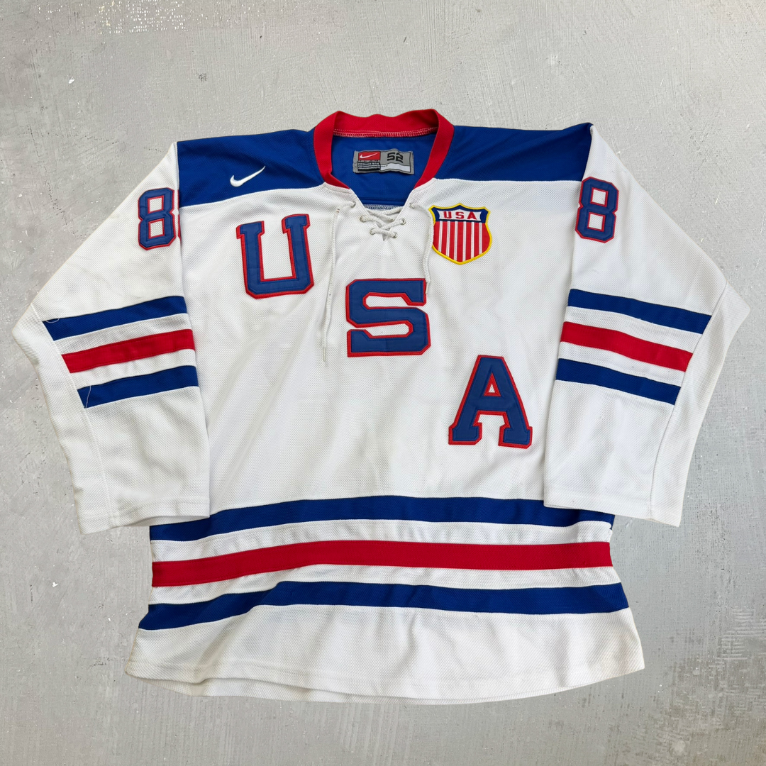 J- Vintage Team USA Hockey Patrick Kane Nike Team Hockey Jersey - 52 (L/XL)