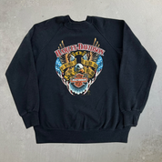 Vintage '92 Harley Davidson Seattle Washington Graphic Made In USA Crewneck - L