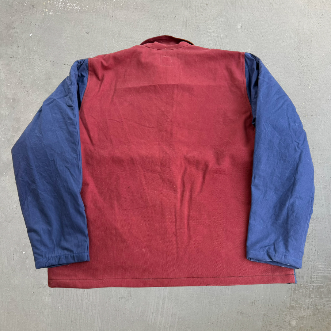 J- Carhartt Reworked Navy/Brown/Black Collared Jacket - L