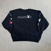 J- Vintage Playboy Text & Graphic Crewneck - youth size 10