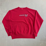 J- Vintage San Francisco 49ers NFL Embroidered Logo Crewneck - M