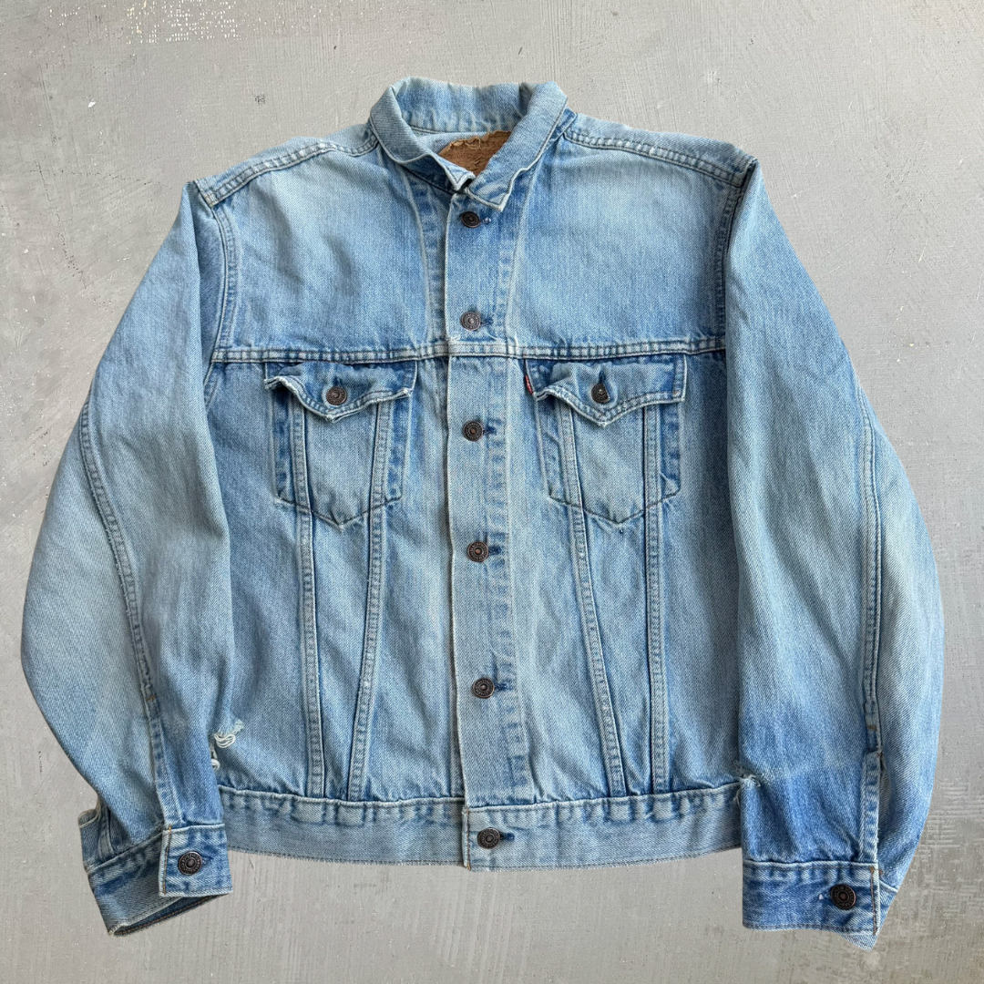 J- Vintage Levi's 75505 0212 Made In Canada Trucker Denim Jacket - 46 (fits L)