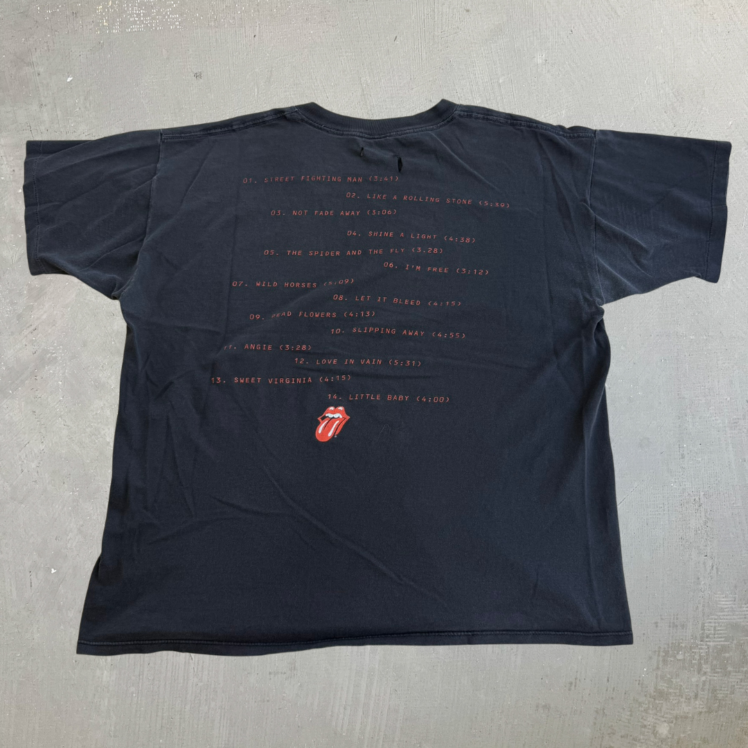 J- Vintage '95 The Rolling Stones Stripped Tour Made In USA Single Stitch Brockum Tag Tee - XL