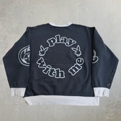 J- Vintage Playboy Play With Me Graphic Crewneck - L