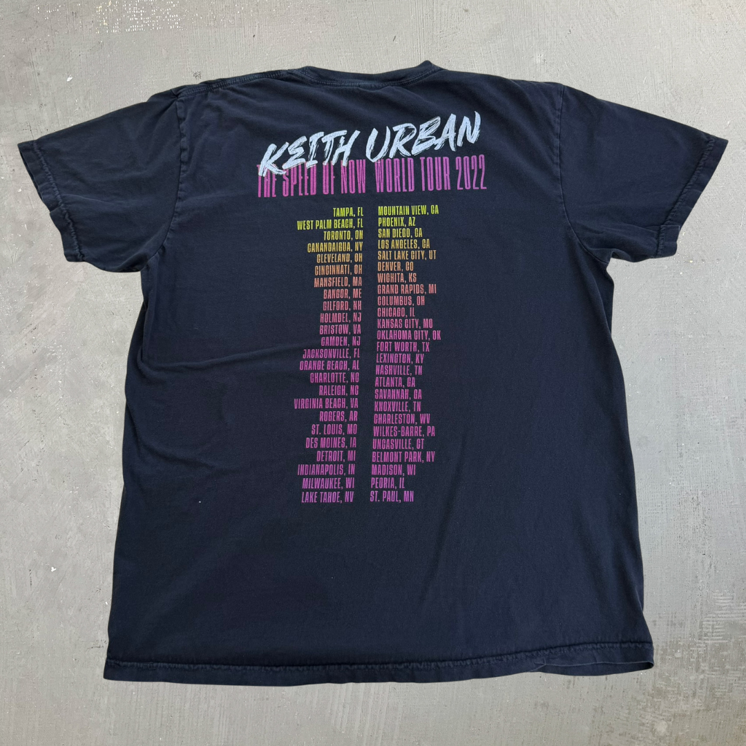 J- '22  Keith Urban The Speed Of Now Tour Picture Graphic Tee - L