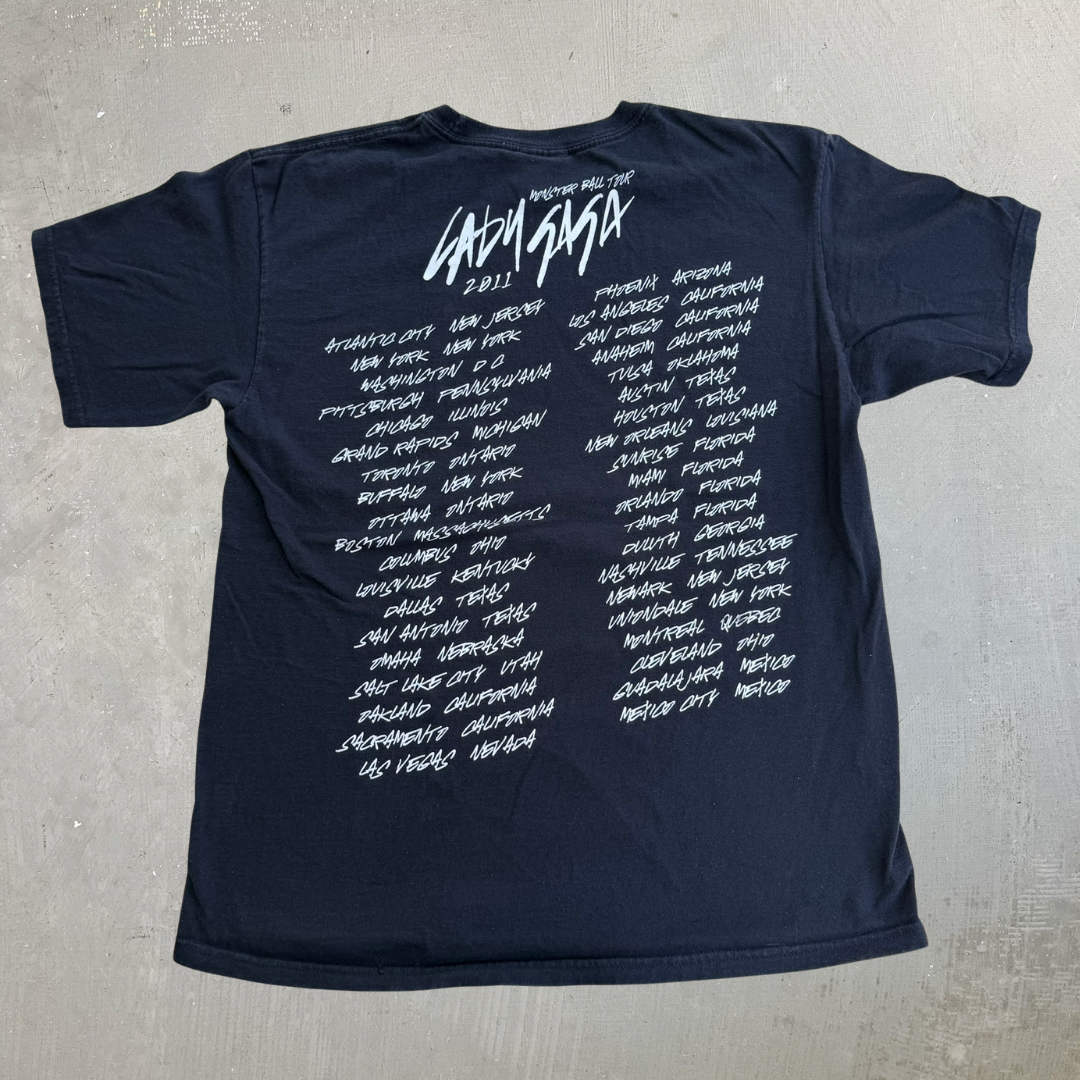 J- Vintage '11 Lady Gaga Born This Way Tour Picture Tee - M