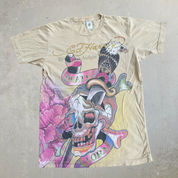 J- Vintage Y2K Ed Hardy Death & Glory Skull And Eagle Graphic Tee - S