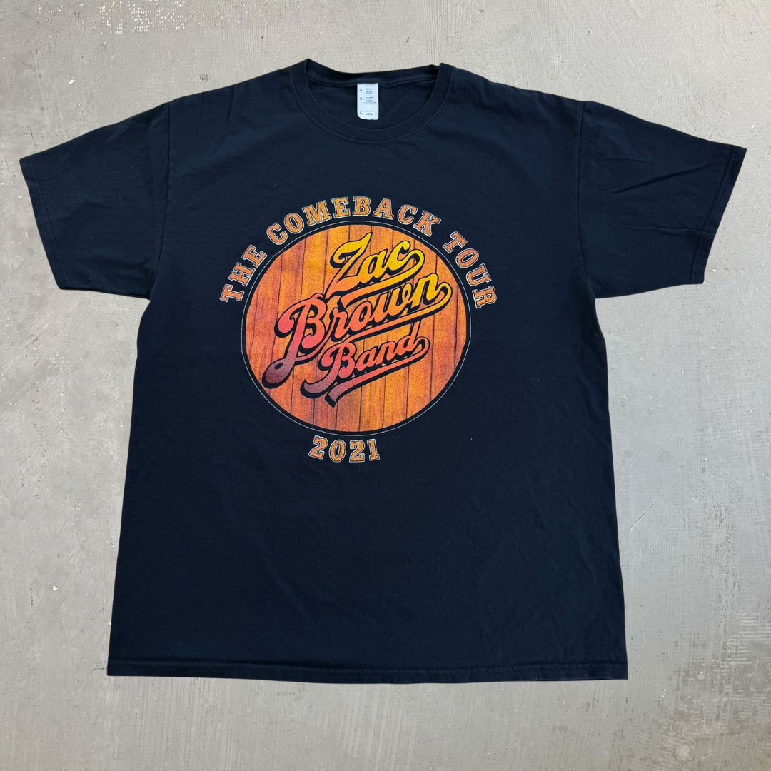 J- '21 Zac Brown Band The Comeback Tour Graphic Tee - L