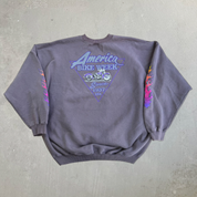 Vintage Broken Spoke Saloon Bike Week Betty Boop Motorcycle Graphic Crewneck - 2XL