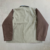 J- Carhartt Reworked Black/Brown/Grey Collared Jacket - L