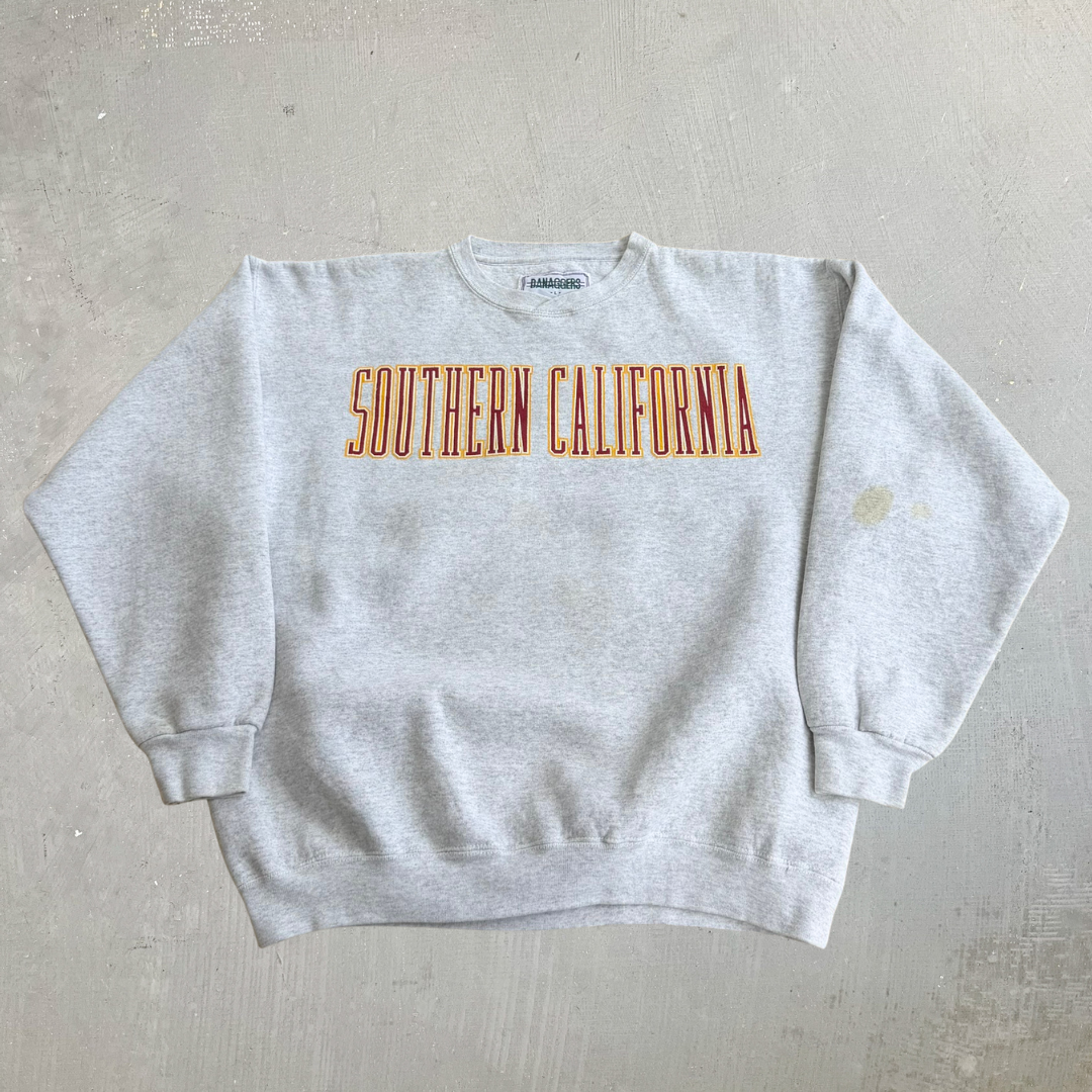 J- Vintage University Of Southern California Go Trojans Made In USA Crewneck - L