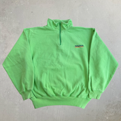 J- Vintage Nautica Competition Embroidered Text Quarter Zip Crewneck - L