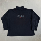 Vintage Nike Embroidered Swoosh Quarter Zip Polar Fleece - M