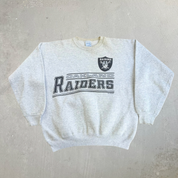 Vintage '95 Oakland Raiders NFL Salem Sportswear Graphic Logo Crewneck - L