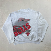 J- Vintage Chicago Bulls NBA Jumbo Print Crewneck - XL