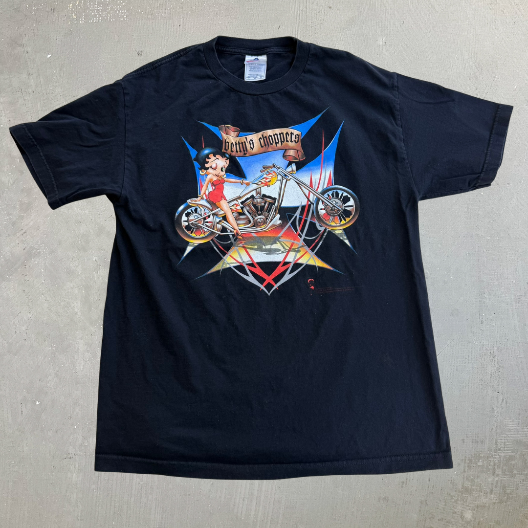 J- Vintage '04 Betty Boop's Chopper Graphic Tee - L