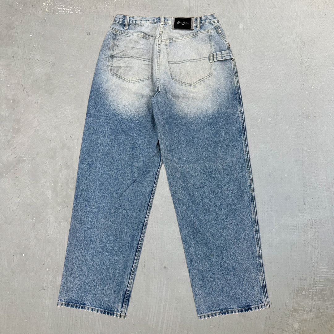 Vintage Sean John Light Wash Denim Carpenter Jeans - w32 (Measures 31x30)