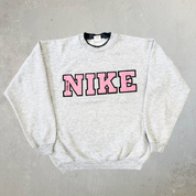 J- Vintage Nike Puff Text Crewneck - S