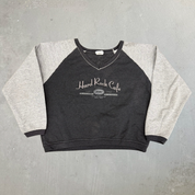 J- Vintage Wmn's Hard Rock Cafe Phoenix Graphic Made In USA Cropped Crewneck - M