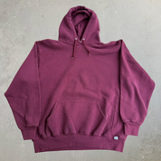 J- Vintage Russell Athletics Blank Maroon Hoodie - XL