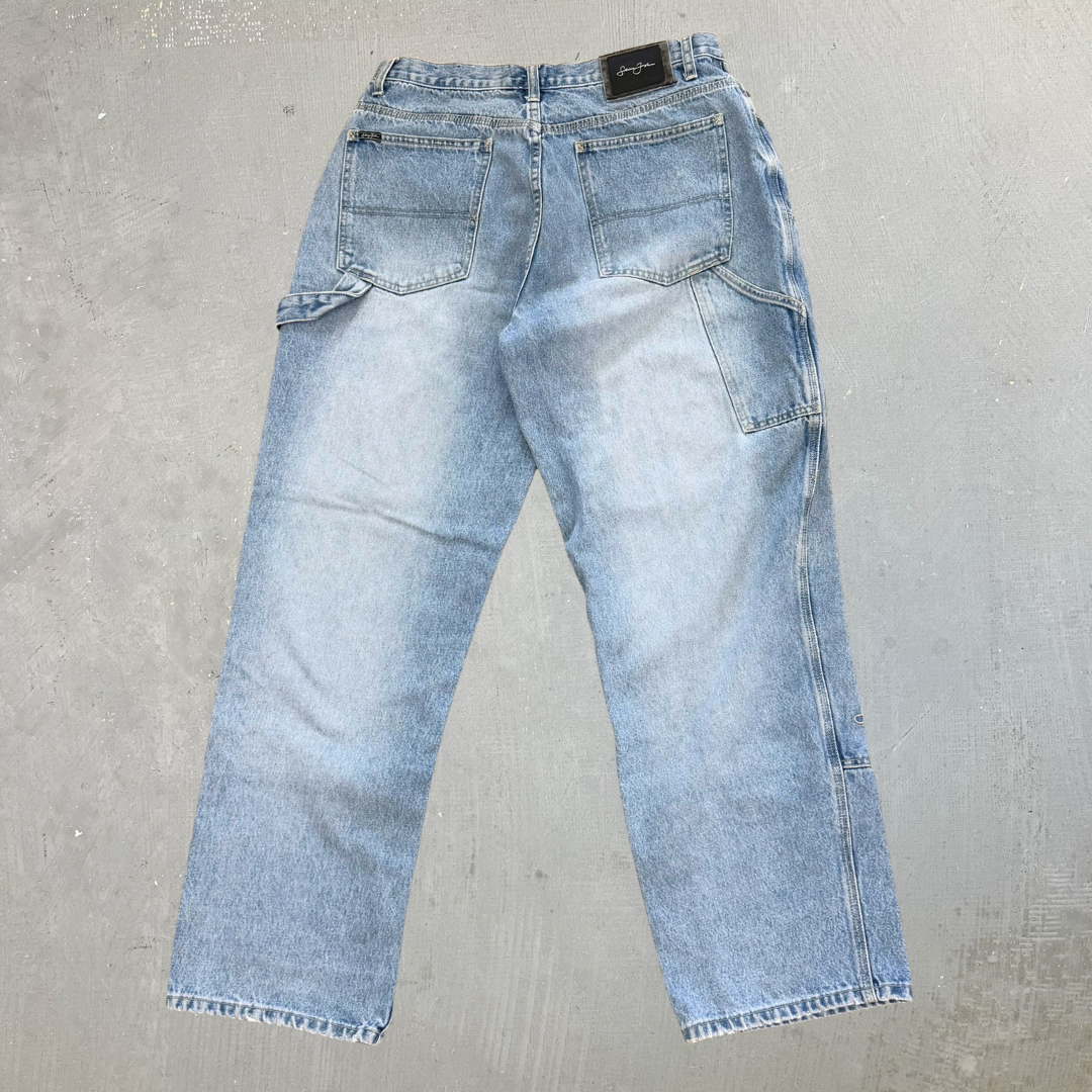 J- Vintage Y2K Sean John Carpenter Double Knee Jeans -  w36 (fits 35x31)