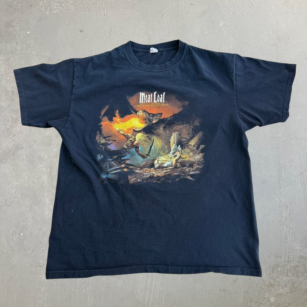 Vintage '07 Meatloaf Seize The Night Tour Graphic Tee - XL