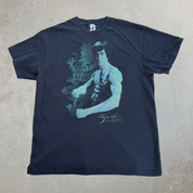 J- Vintage Bruce Lee Don't Think - Feel! Picture Graphic Tee - L