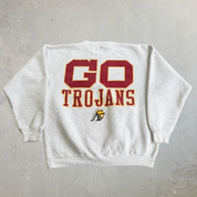 J- Vintage University Of Southern California Go Trojans Made In USA Crewneck - L