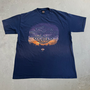 J- Vintage '00 Harley Davidson Ft Lauderdale Florida Graphic Made In USA Tee - XL