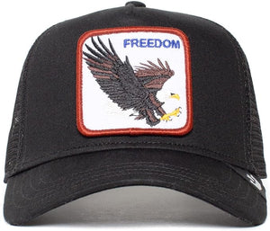 X - Goorin Brothers The Freedom Eagle Trucker Hat (Black)