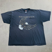J- Vintage '02 Harley Davidson St Paul Minnesota Free Spirit Pocket Tee - XL