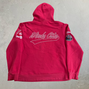 J- Vintage Chicago Bulls NBA Mitchell & Ness 96 Finals Embroidered Graphic Hoodie - L