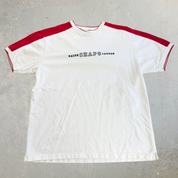 J- Vintage Ralph Lauren Chaps Embroidered Text Tee - XL