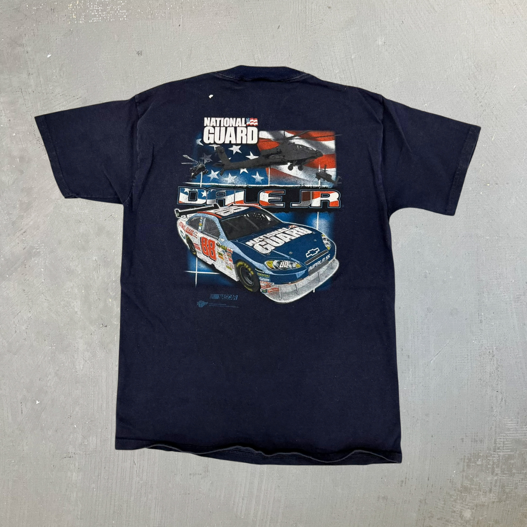 J- Vintage '08 Nascar Dale Jr National Guard Daytona 500 Tee - M