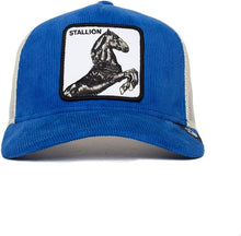 Load image into Gallery viewer, X - Goorin Brothers The Sly Stallion Trucker Hat (Blue)
