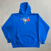J- Vintage Toronto Blue Jays MLB Embroidered Logo Hoodie - L