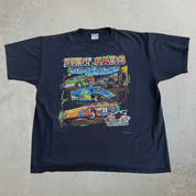Vintage The Dirt Track Charlotte North Carolina Dirt Cars & Superstars Graphic Tee - 2XL