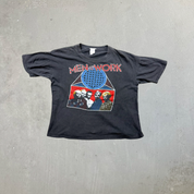 F- Vintage Men At Work Business As Usual Graphic Single Stitch Tee