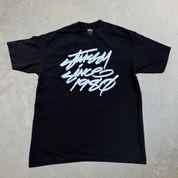 J- Vintage Stussy Since 1980 Text Graphic Tee - L
