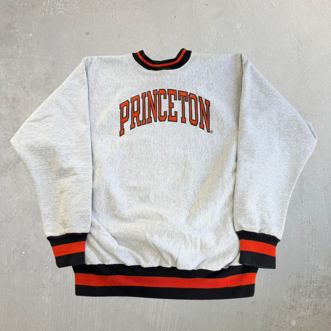 Vintage 90s Princeton University Collegiate Text Made In USA Crewneck - XL