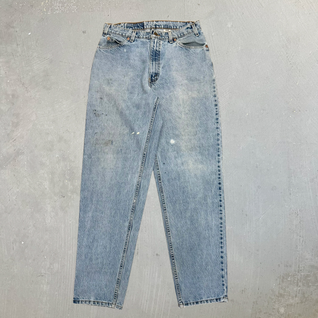 J- Vintage Levi's 560 Orange Tab Made In USA Loose Fit Tapered Legs Jeans - 33x34