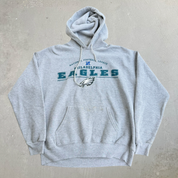 J- Vintage '01 Philadelphia Eagles NFL Lee Text & Logo Hoodie - M