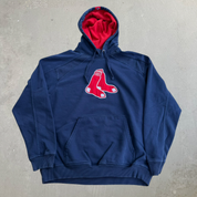 J- Vintage Boston Red Sox MLB Embroidered Logo Hoodie - L